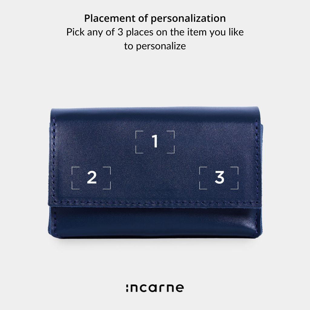 Geantă orizontală de tarot cu închidere magnetică din piele clasică