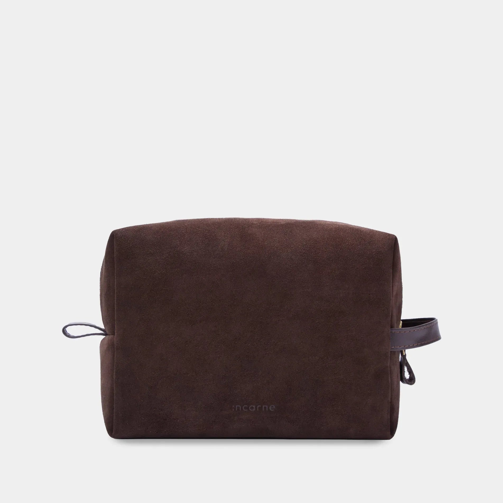 Mirage Large Cosmetic Bag, Brown (velour) - INCARNE® Global