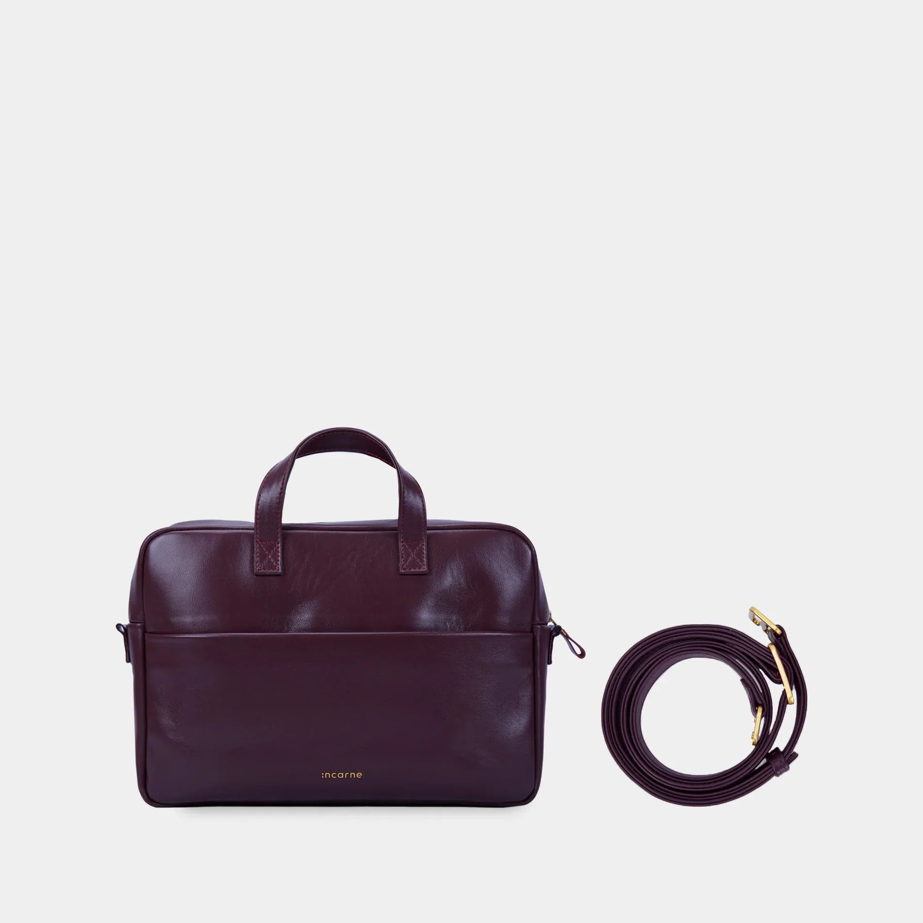 Brief Bag, Burgundy - INCARNE® Global