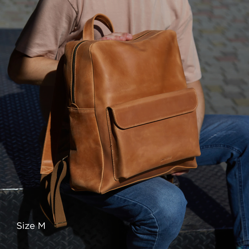 Leather backpack Factor