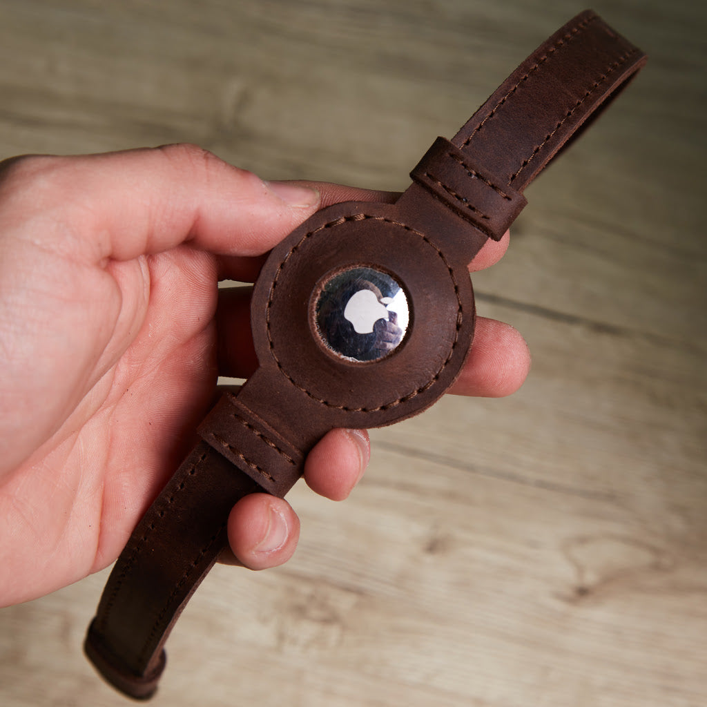 Guler din piele Tiny Air Collar pentru catei, caini mici si mijlocii