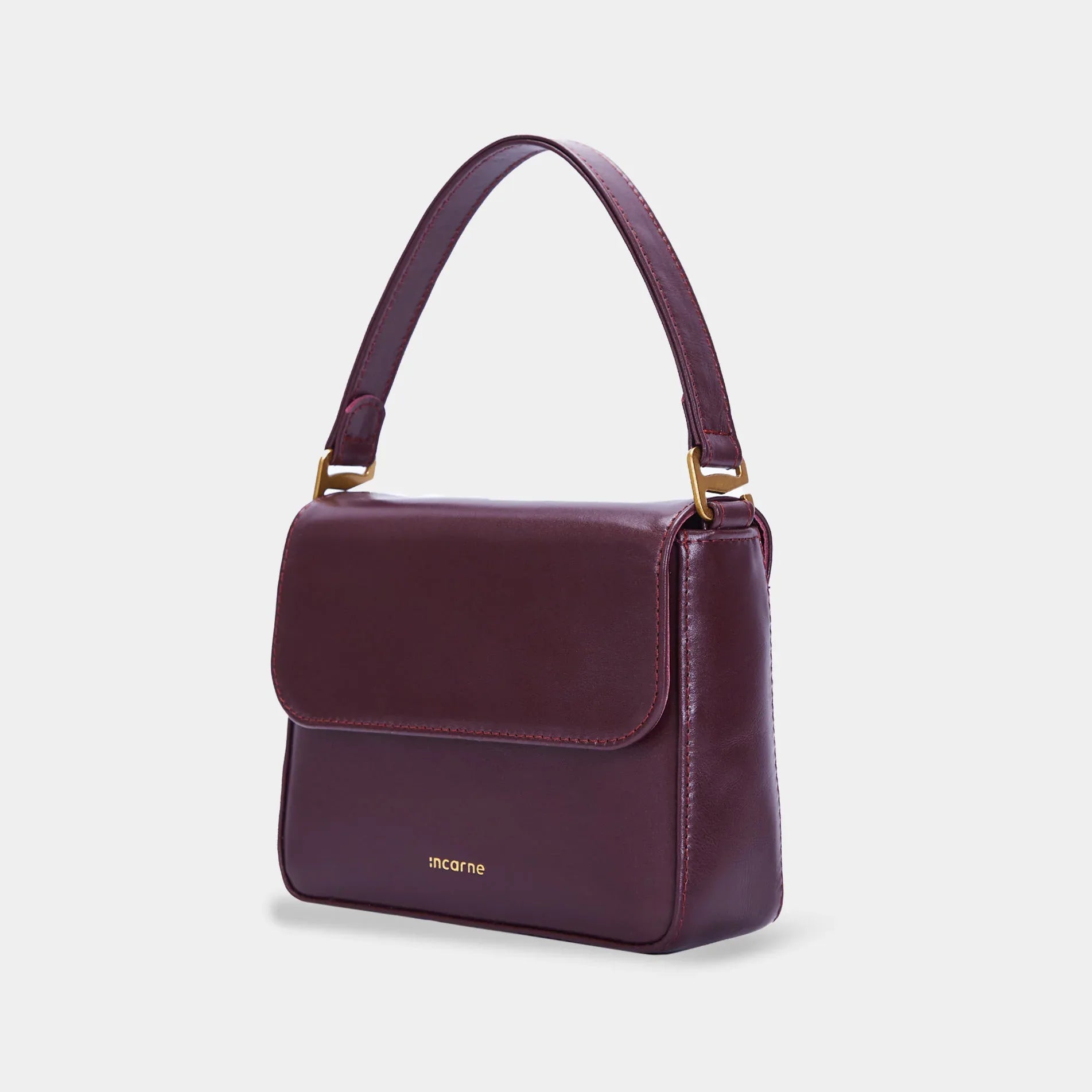 Fancy Women's Bag, Burgundy - INCARNE® Global