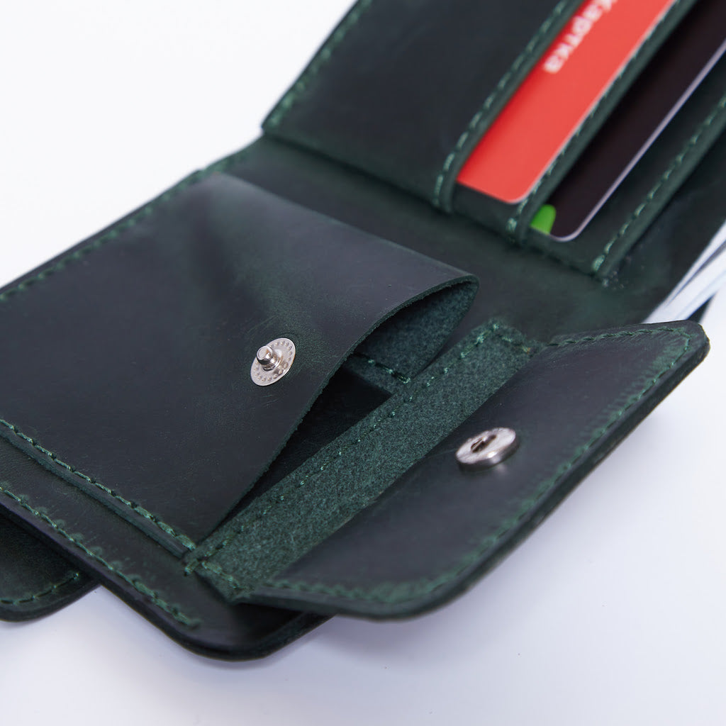 Portofel Mini Jack cu blocare RFID din piele vintage