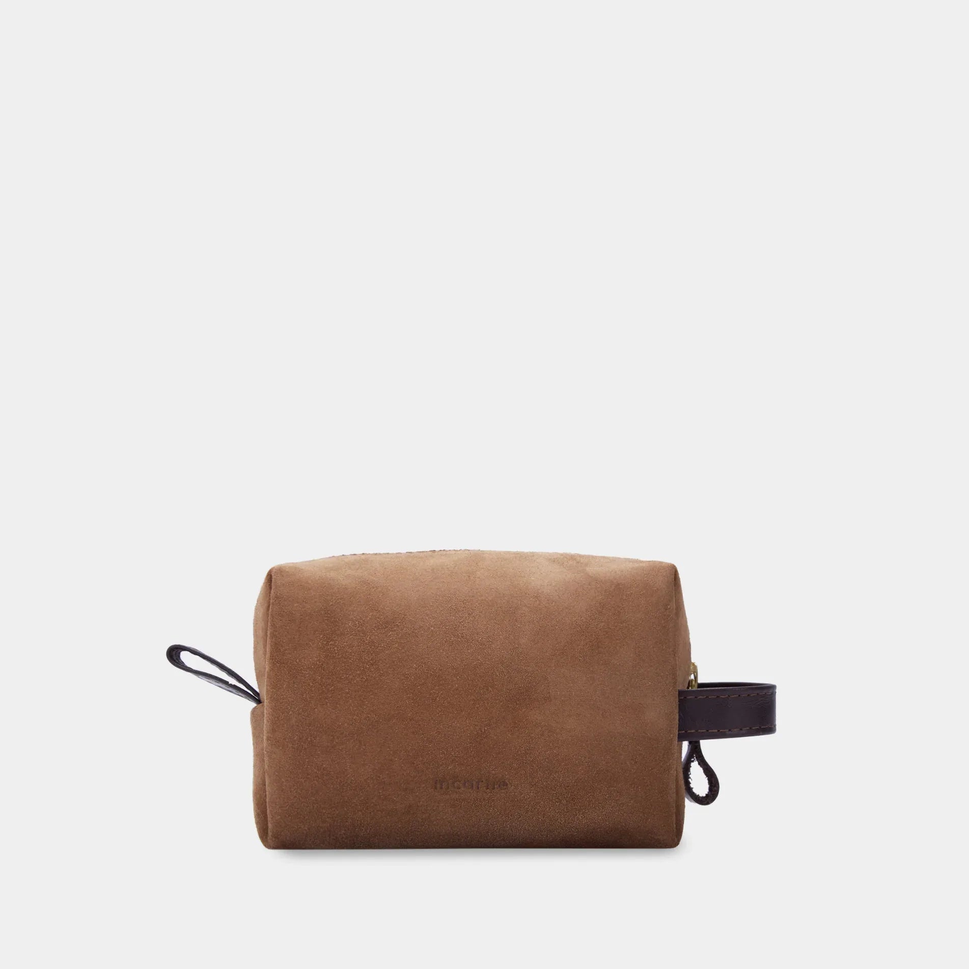 Mirage Small Cosmetic Bag, Rust (velour) - INCARNE® Global