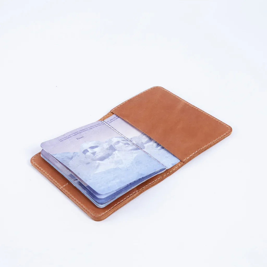 Passport Cover with the Great Seal of the United States Made from Vintage Leather - INCARNEĀ® Global