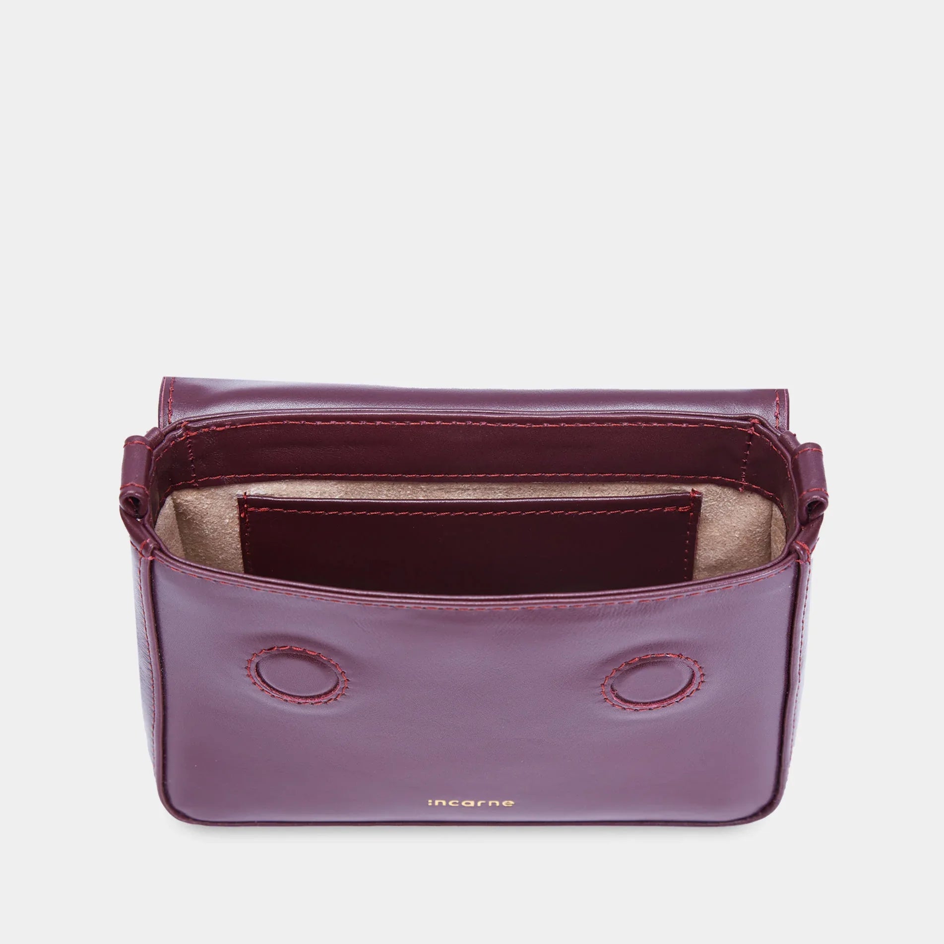 Fancy Women's Bag, Burgundy - INCARNE® Global