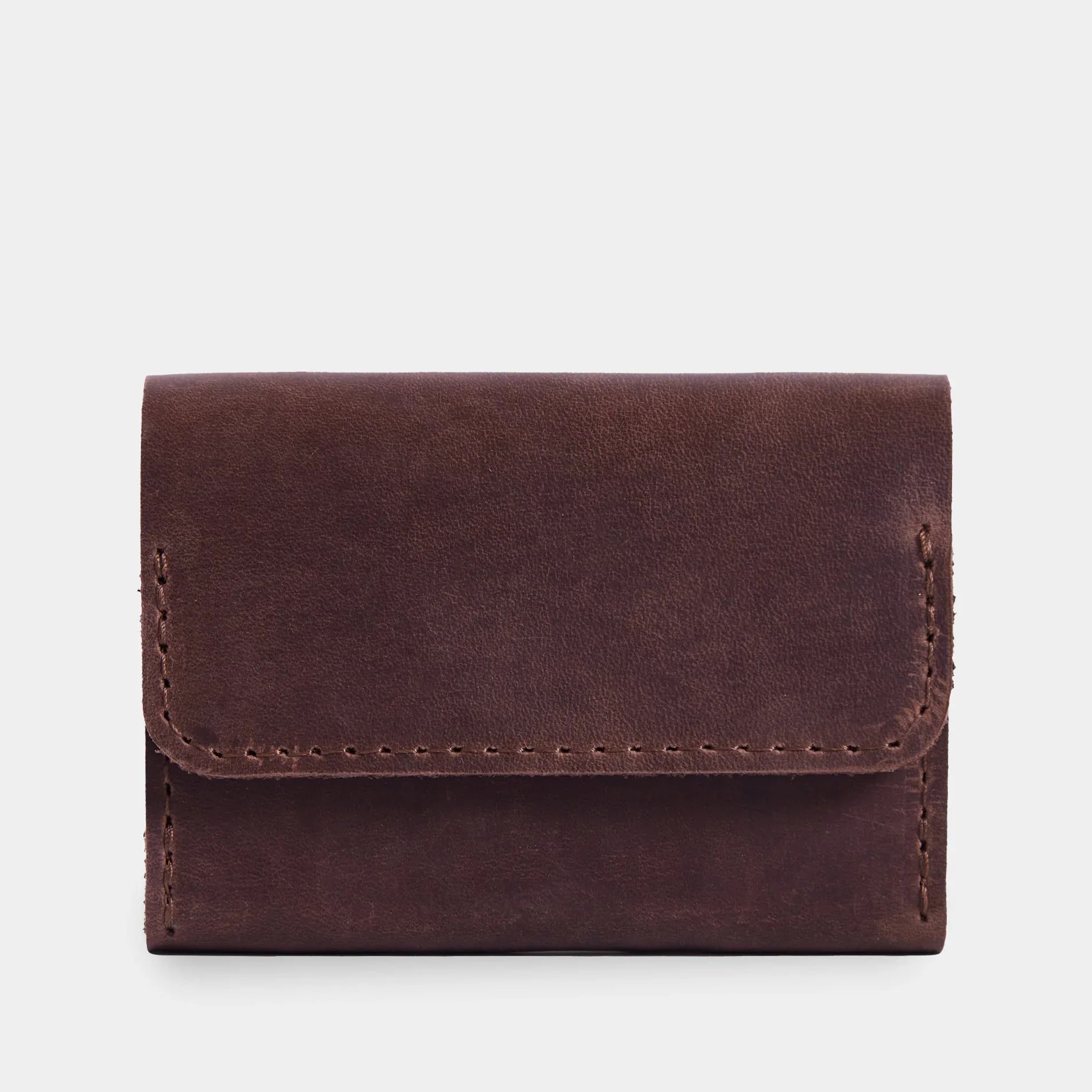 Lean compact wallet made of vintage leather - INCARNE® Global