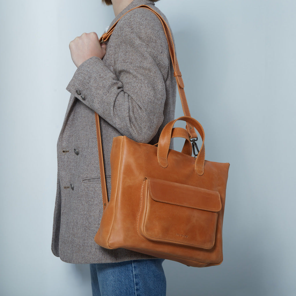 Leather Laptop Convertible Bag Voyager