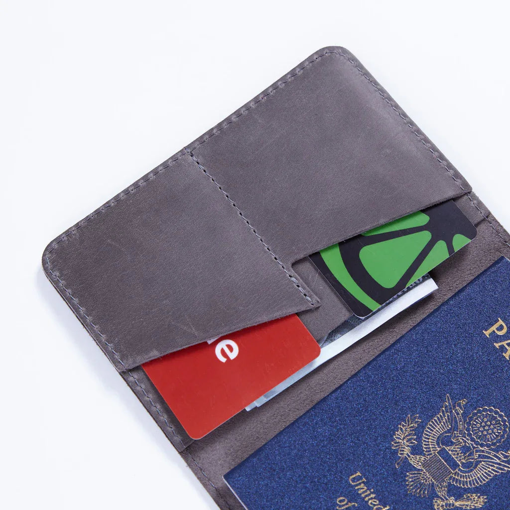 Passport Cover with the Great Seal of the United States Made from Vintage Leather - INCARNEĀ® Global