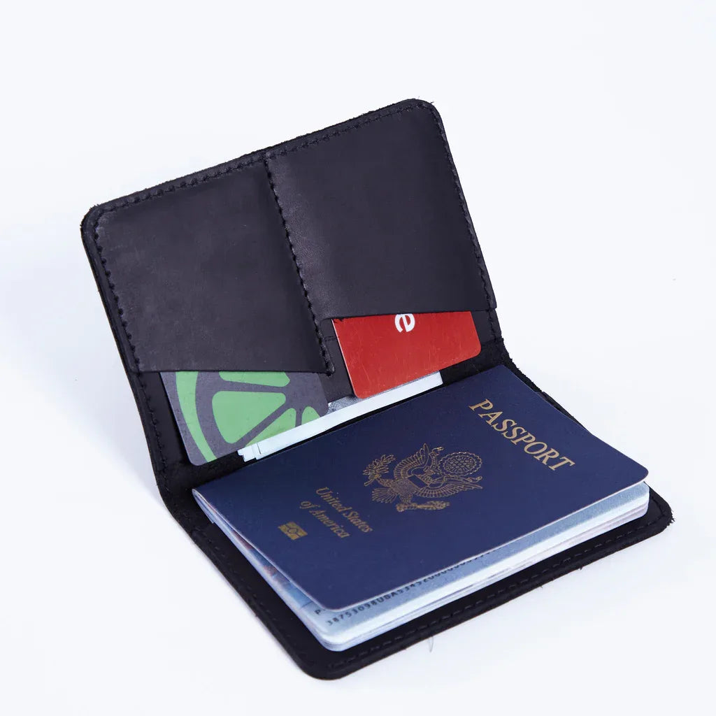 Passport Cover with the Great Seal of the United States Made from Vintage Leather - INCARNEĀ® Global