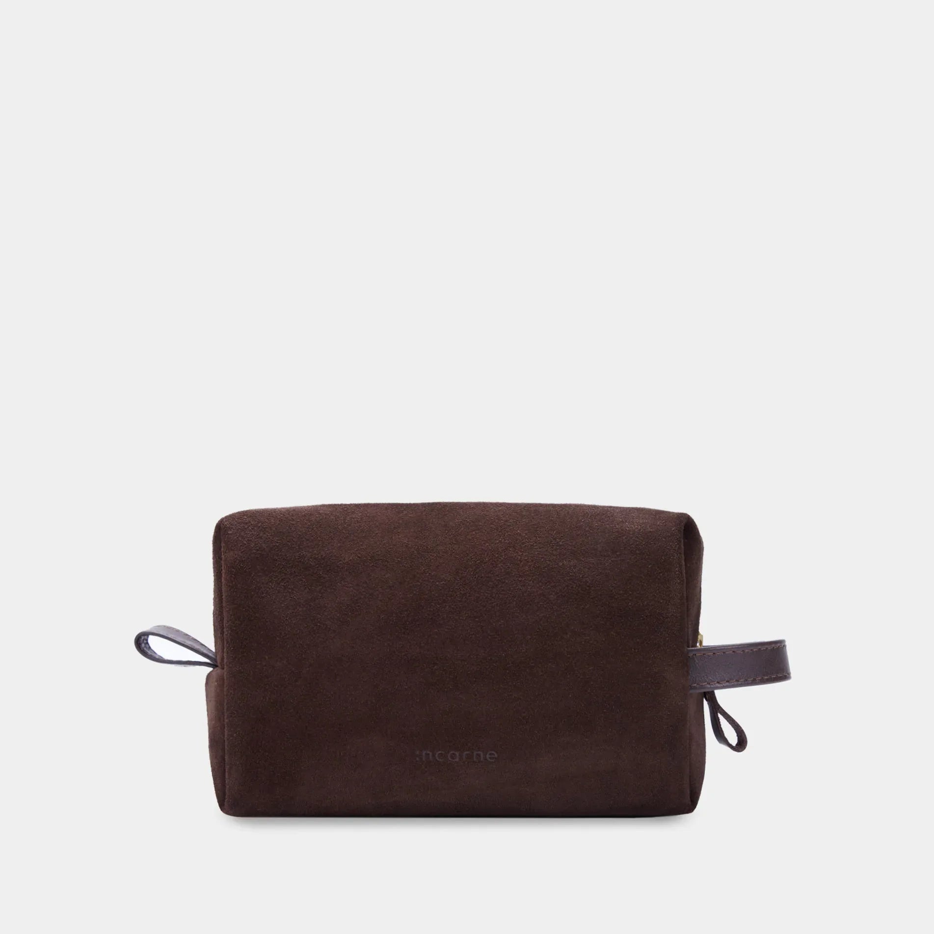 Mirage Medium Cosmetic Bag, Brown (velour) - INCARNE® Global