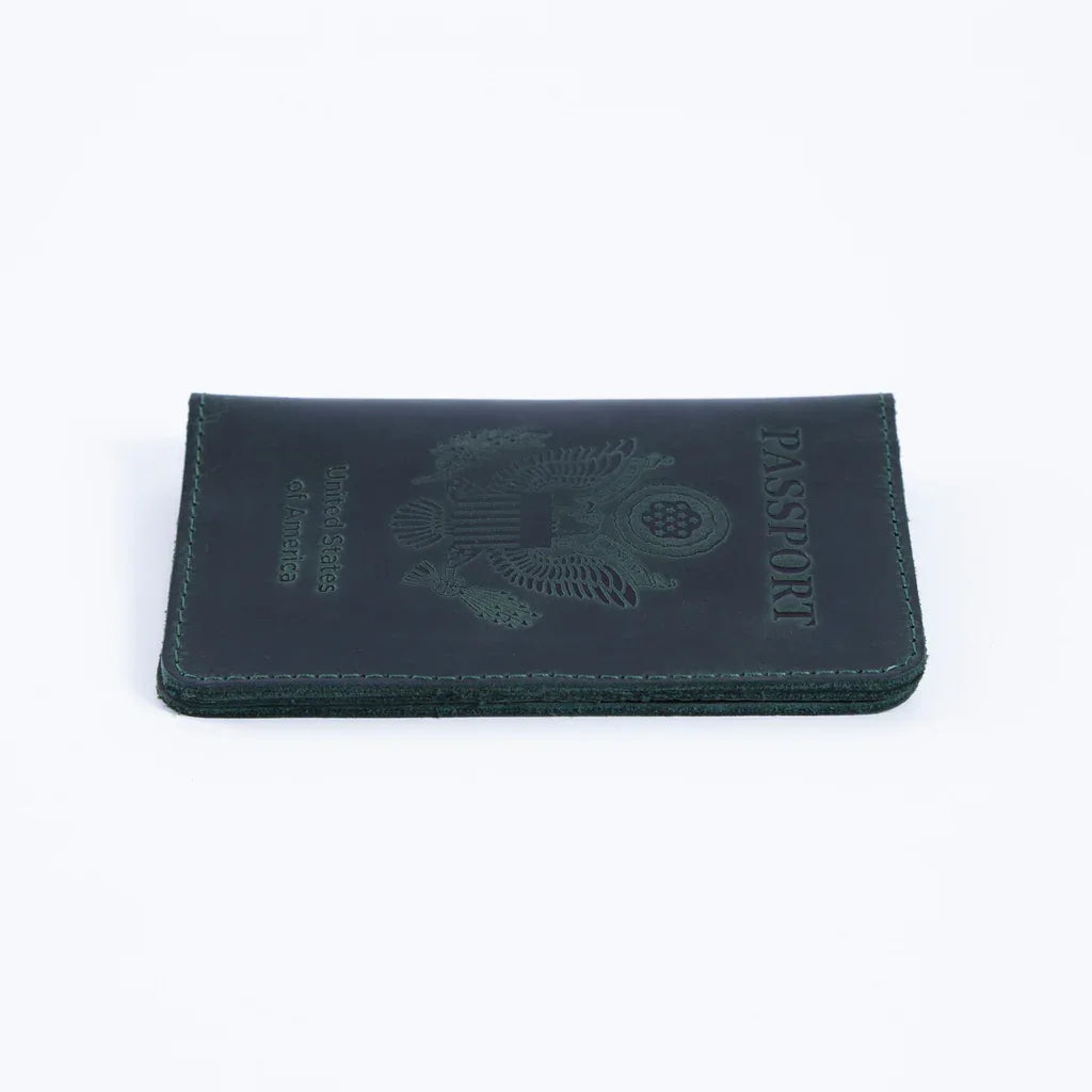 Passport Cover with the Great Seal of the United States Made from Vintage Leather - INCARNEĀ® Global