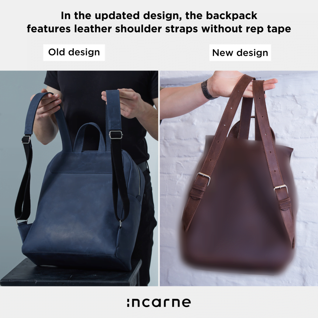 Leather backpack Factor