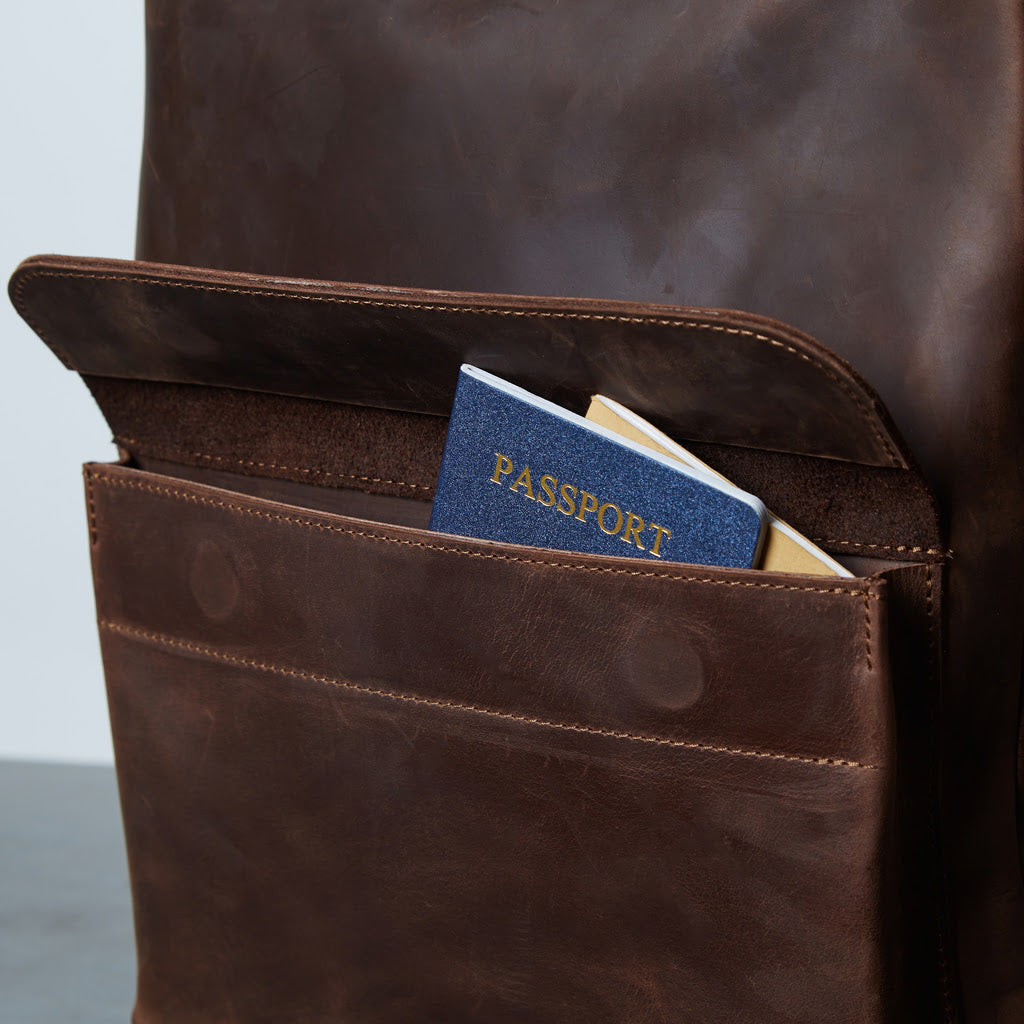 Leather backpack Factor
