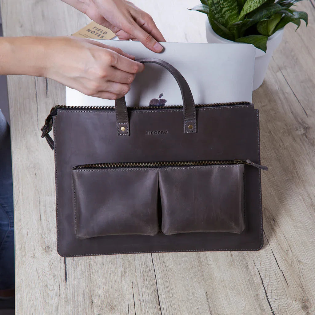 Brave Leather Laptop Sleeve - INCARNE® Global