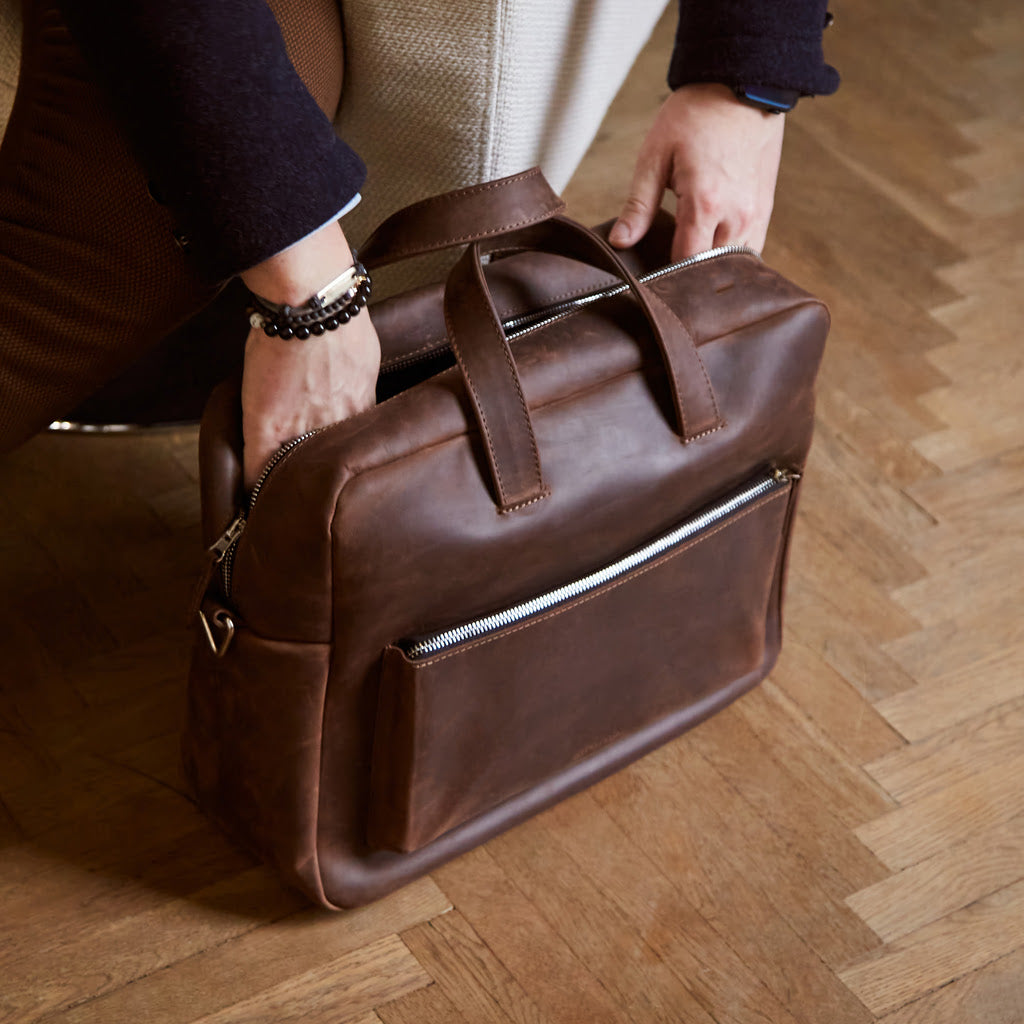 New Traveller Big Leather Daily and Travel Bag