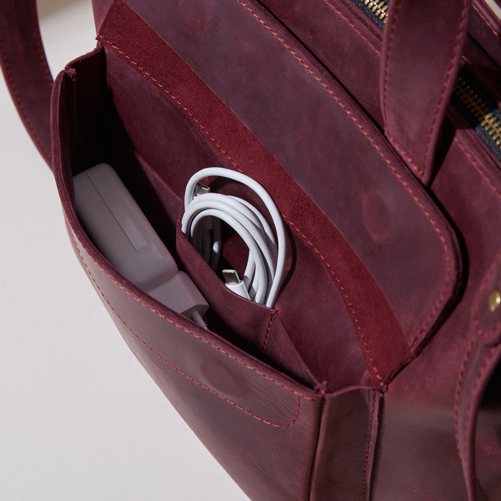 Leather Laptop Convertible Bag Voyager