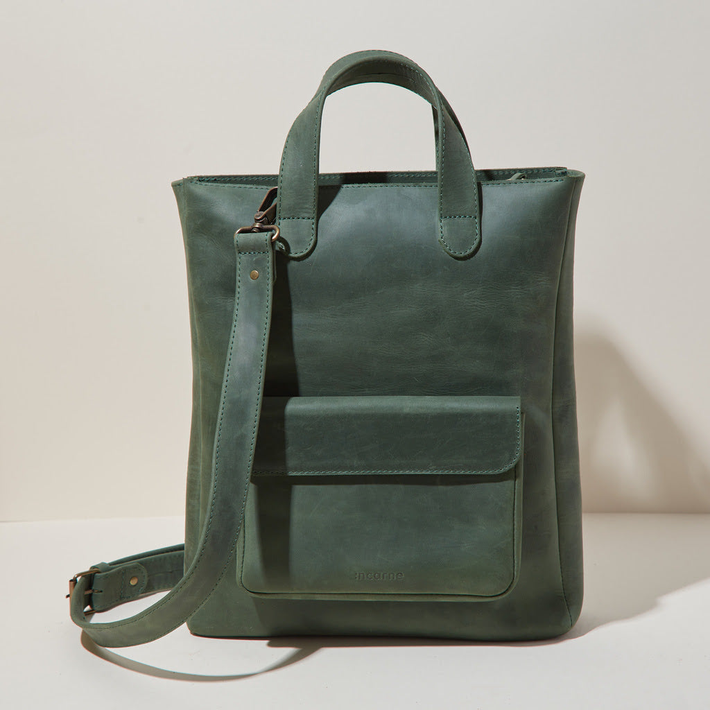 Leather Laptop Convertible Bag Voyager Long