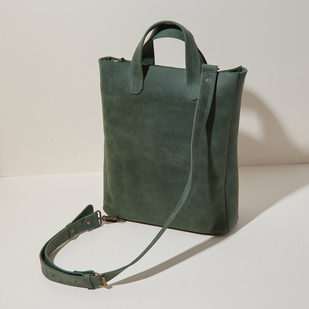 Leather Laptop Convertible Bag Voyager Long