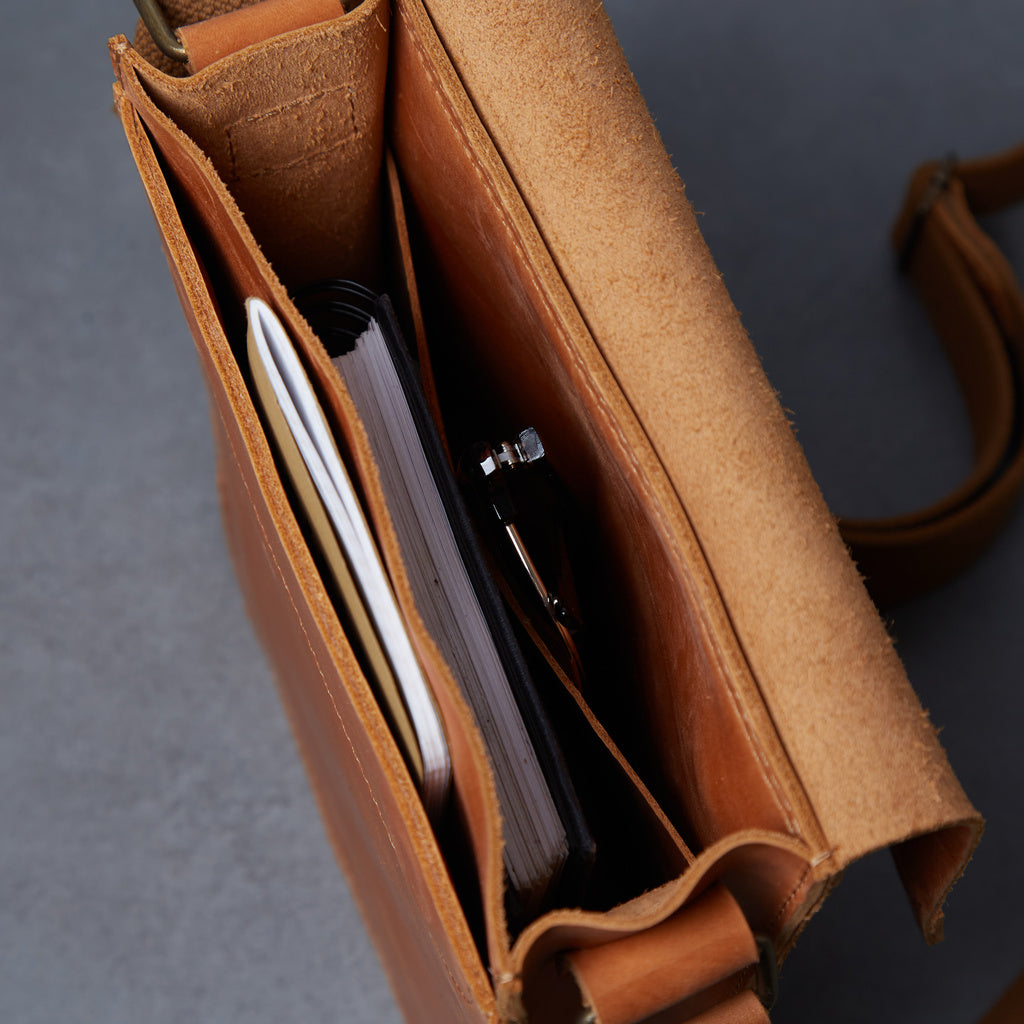 PORTER LEATHER SHOULDER BAG FOR MEN