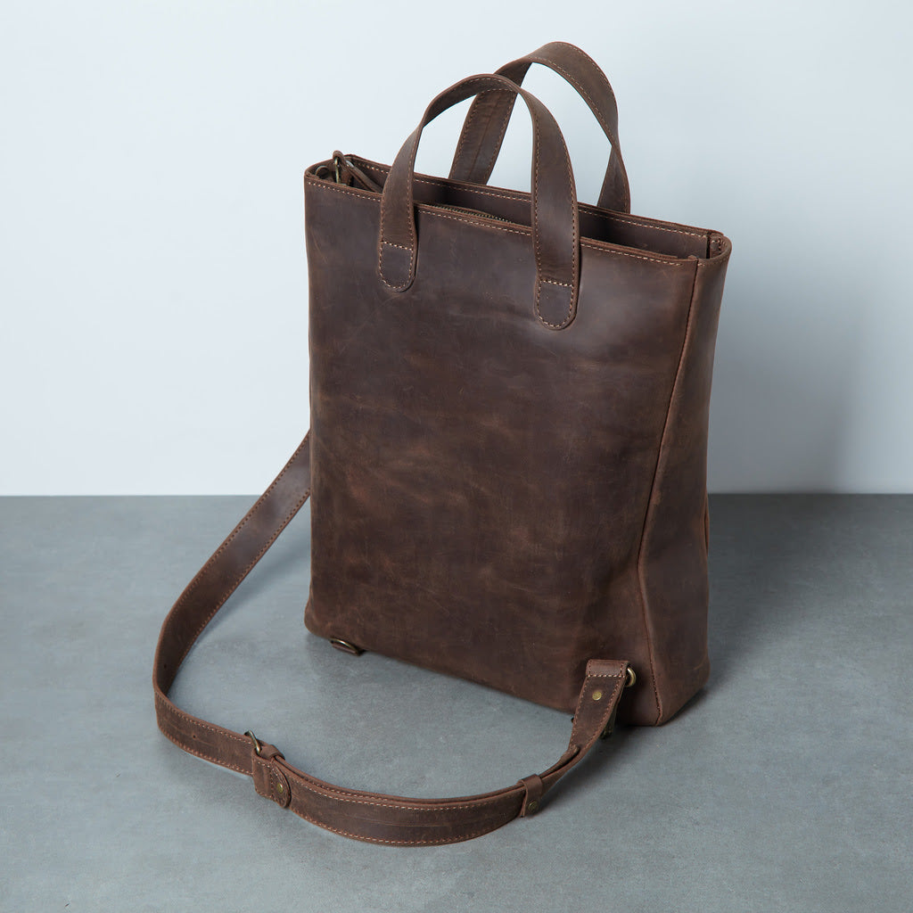 Leather Laptop Convertible Bag Voyager Long