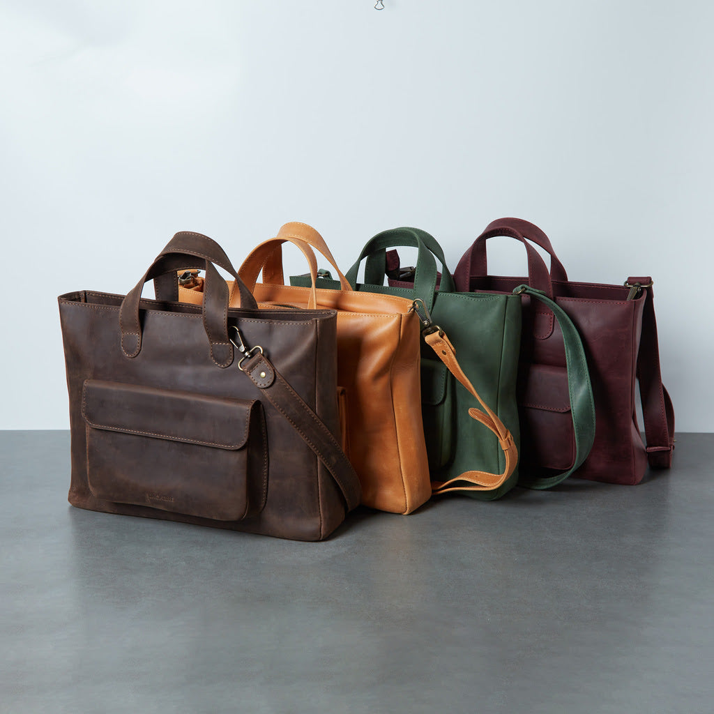 Leather Laptop Convertible Bag Voyager