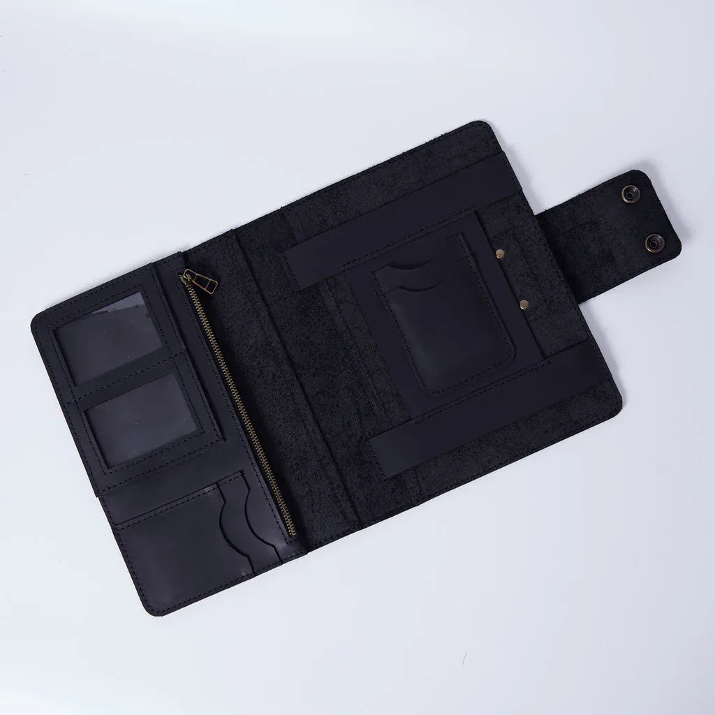 Leather portfolio-organizer for a notebook - INCARNE® Global