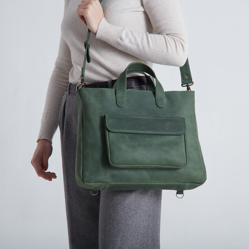 Leather Laptop Convertible Bag Voyager