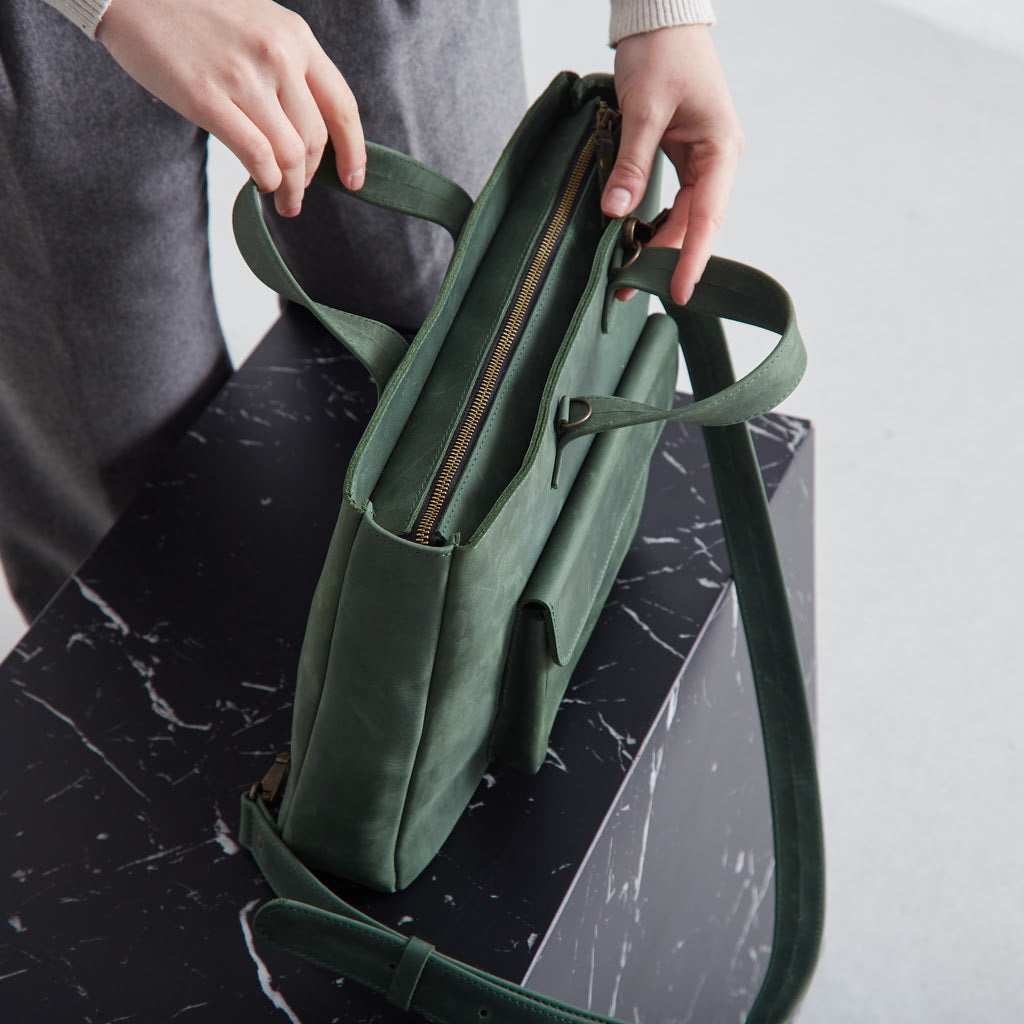 Leather Laptop Convertible Bag Voyager