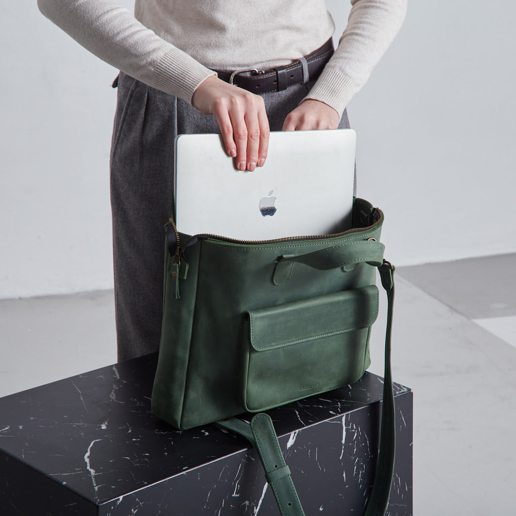 Leather Laptop Convertible Bag Voyager