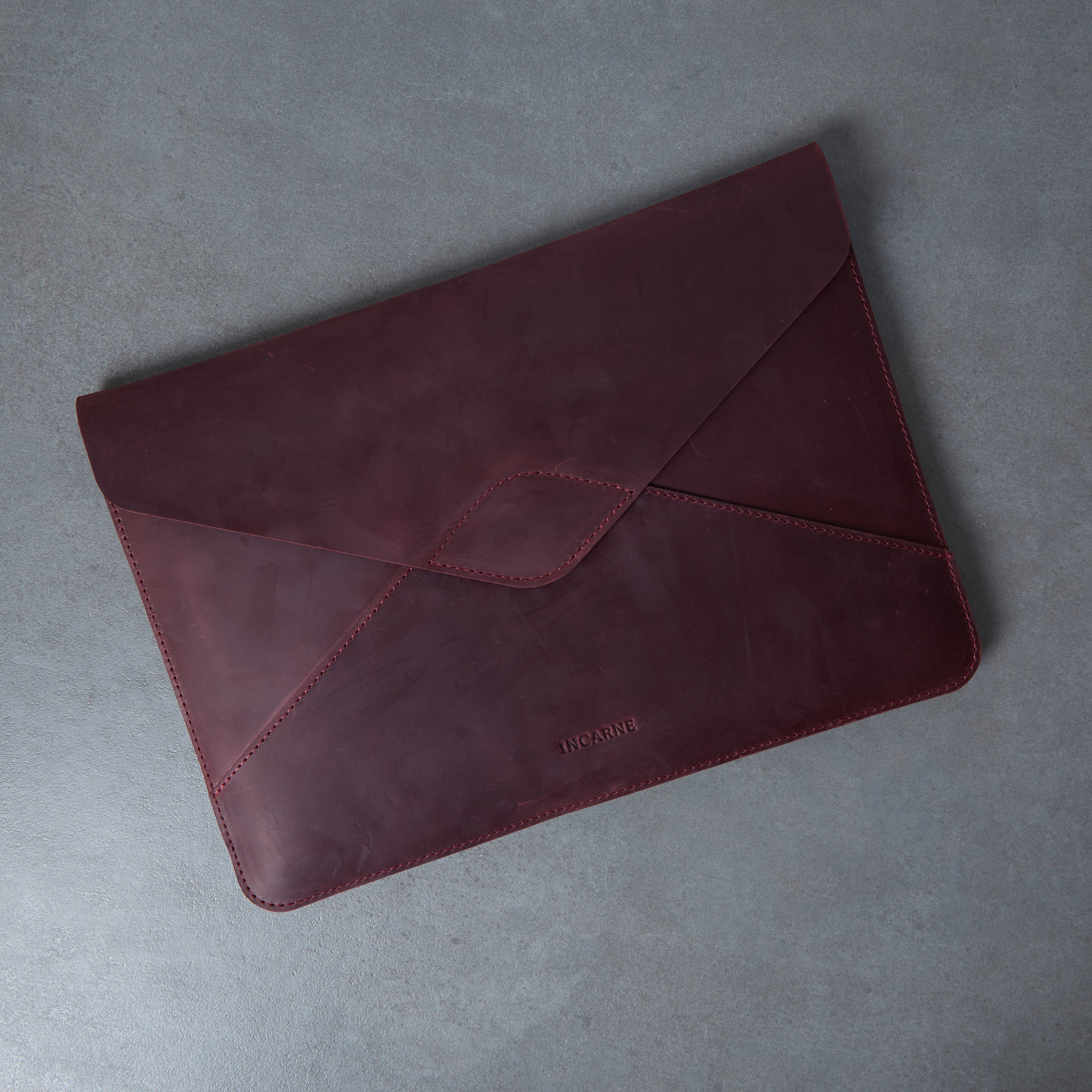 Husă pentru laptop Message, burgundy (vintage)