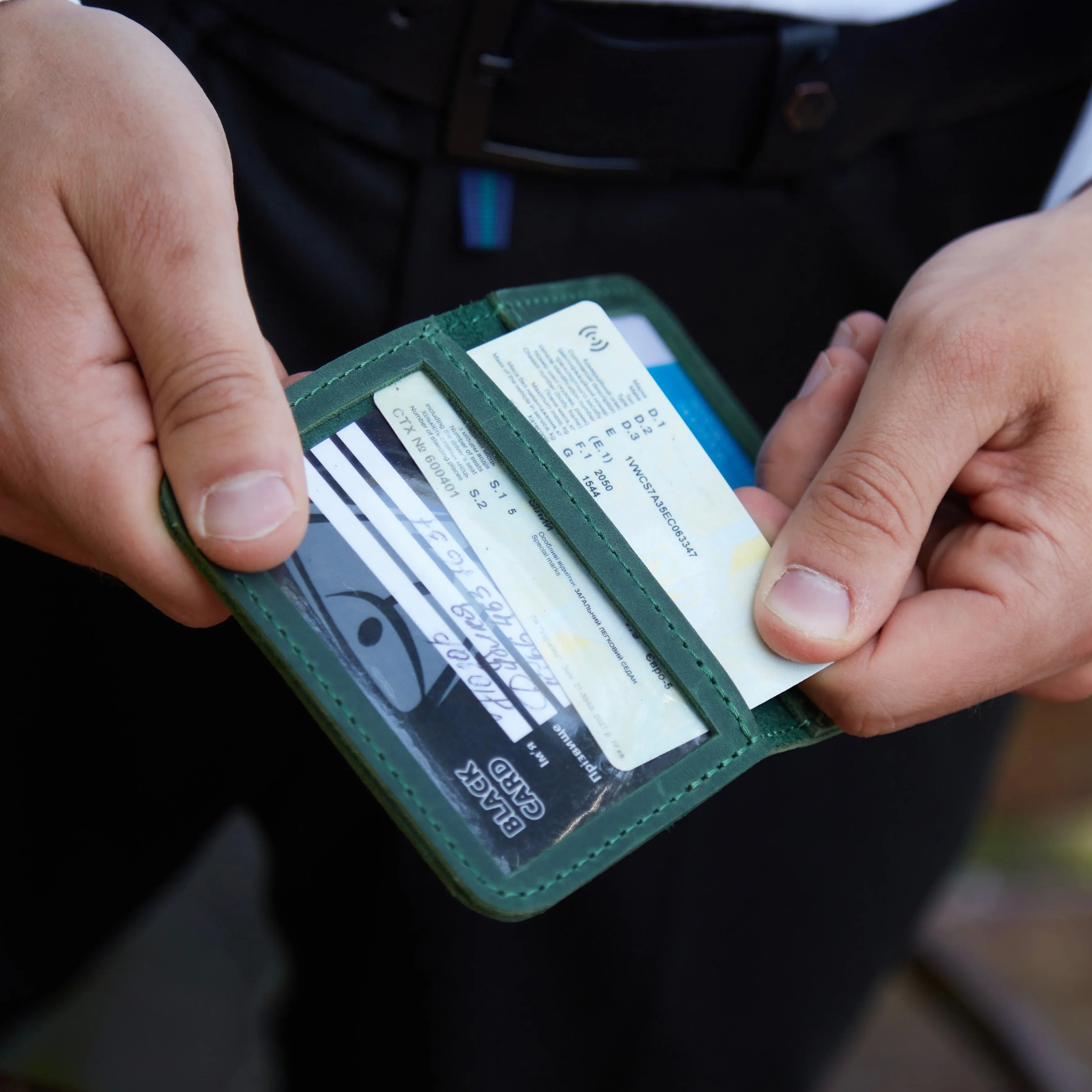 Set: cover for ID and driver’s license + Key - INCARNE® Ukraine
