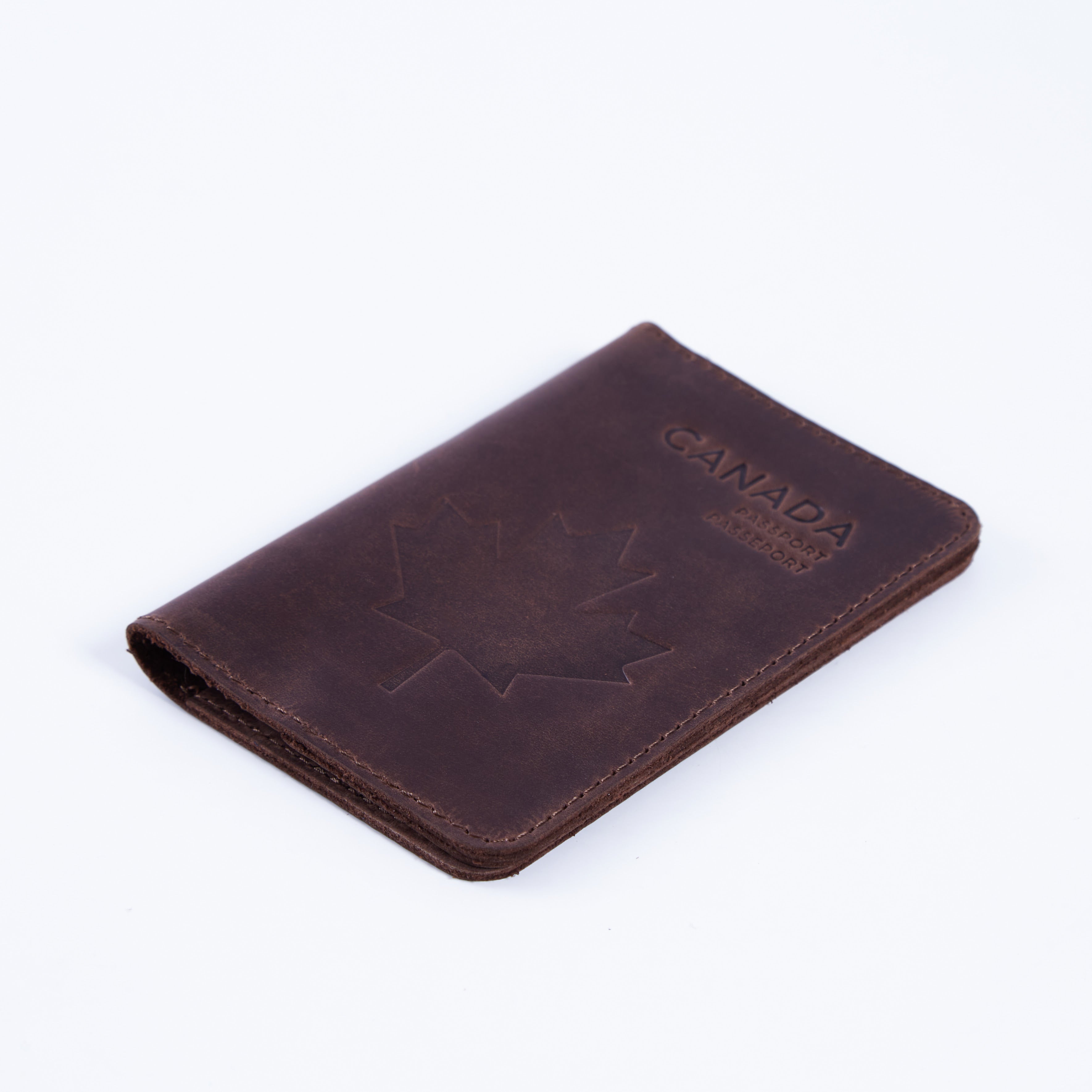 Passport cover with the national symbol of Canada