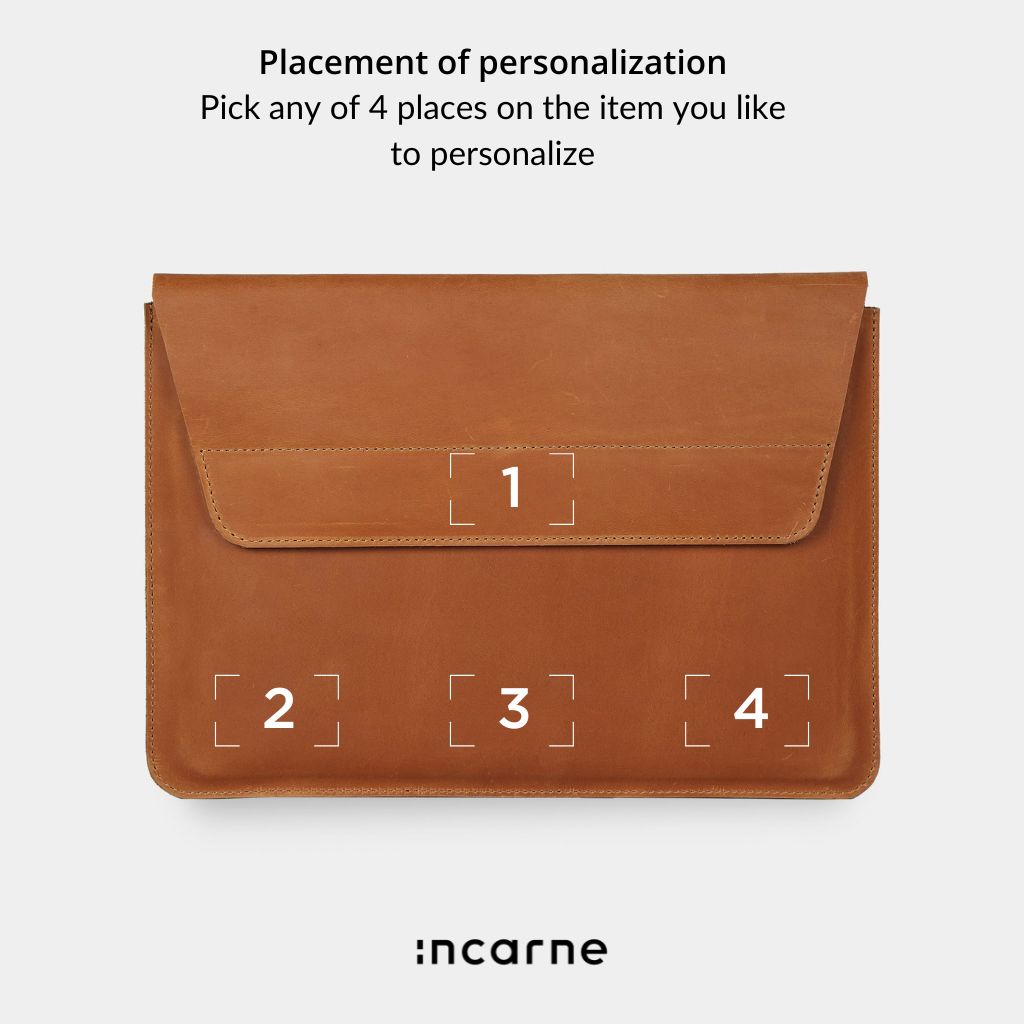 Husă pentru laptop Line, Cognac (vintage)