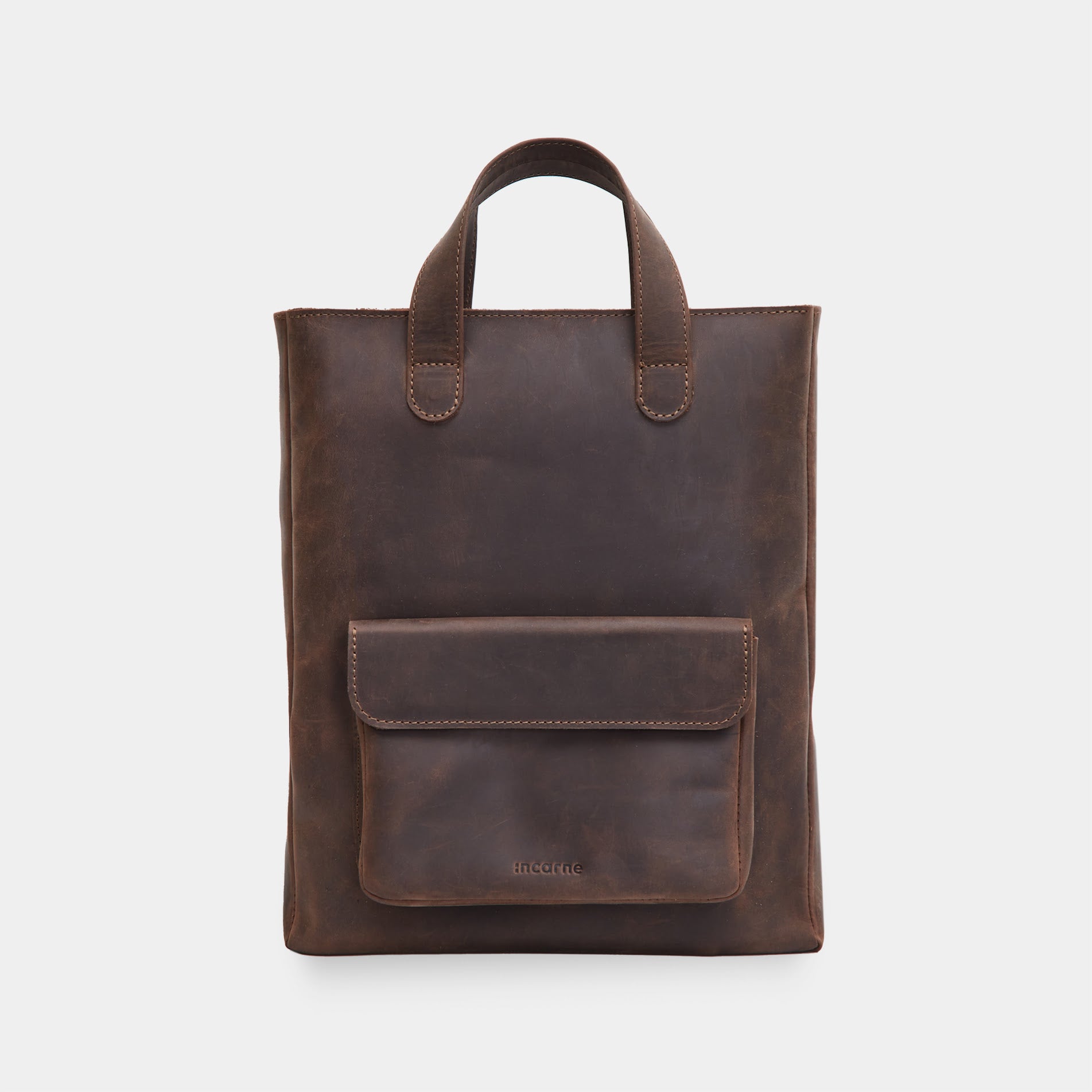 Leather Laptop Convertible Bag Voyager Long