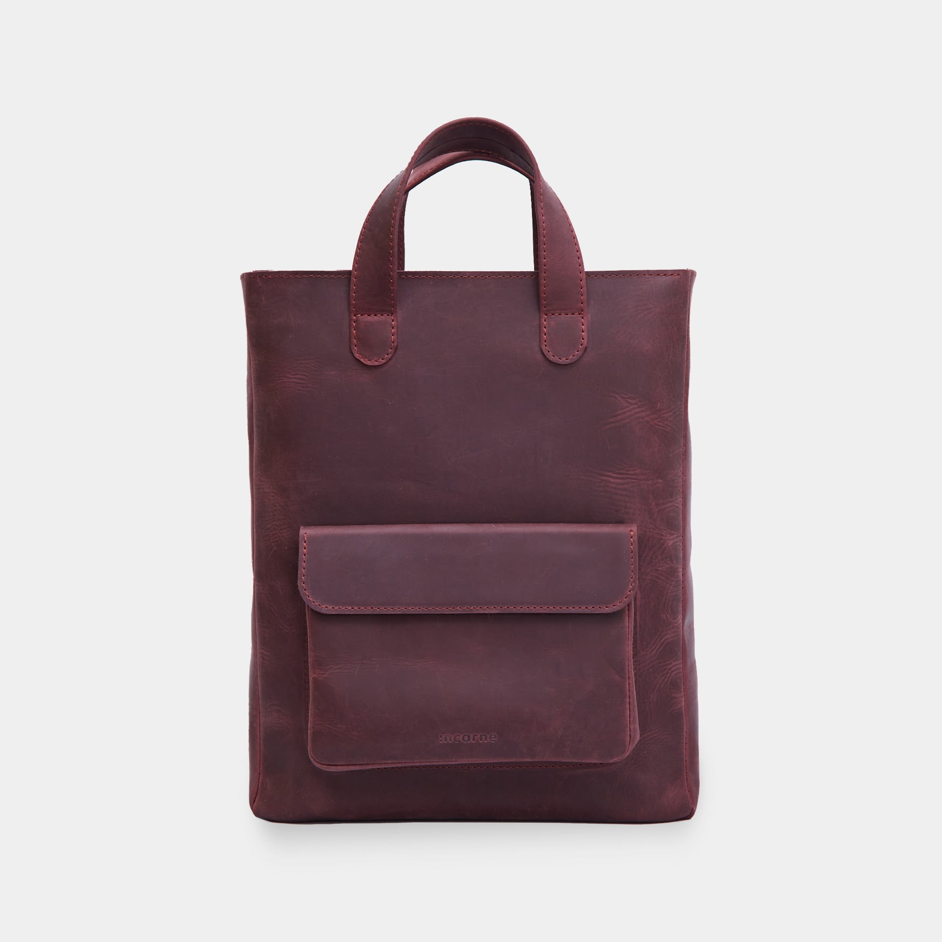 Leather Laptop Convertible Bag Voyager Long