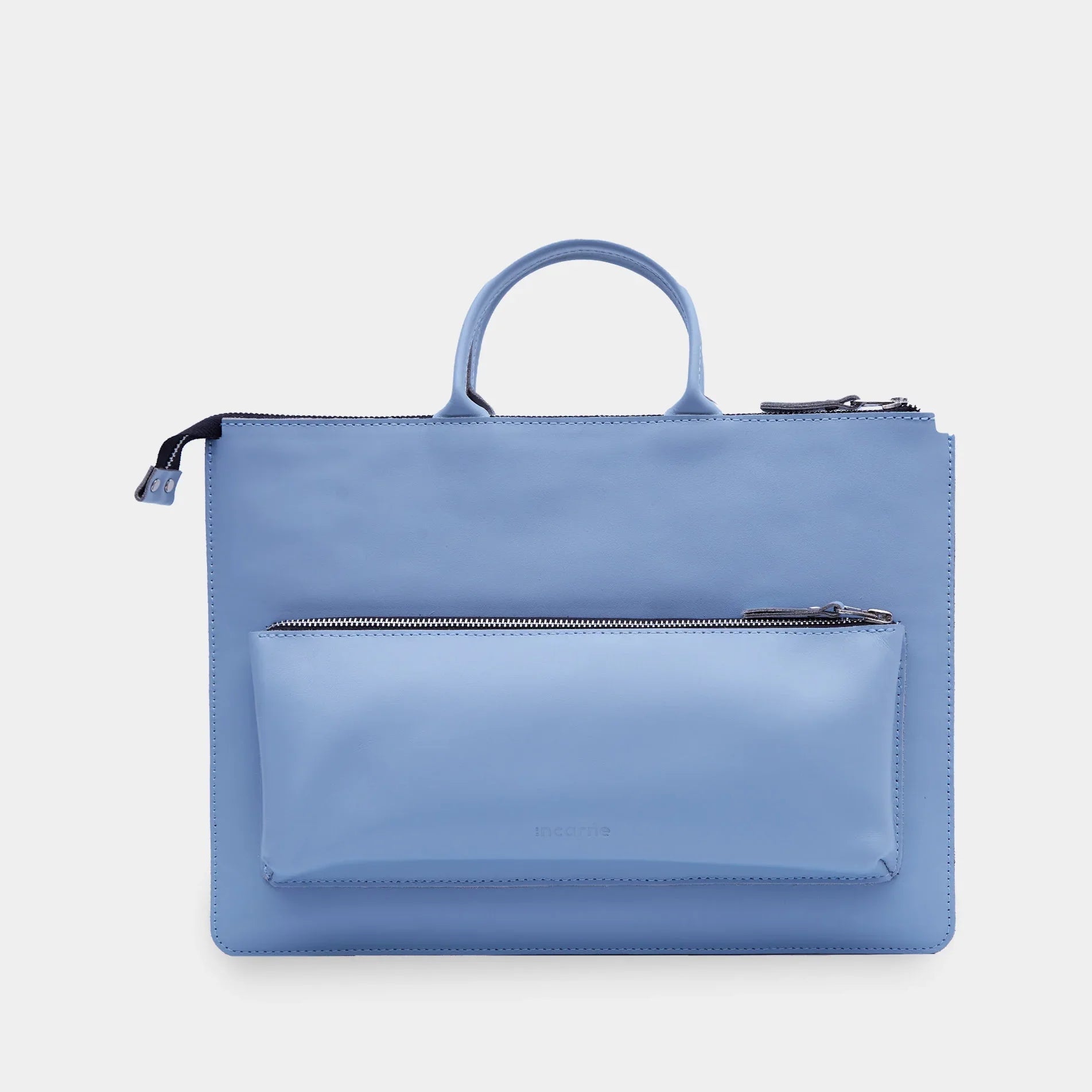 Maryland Laptop Sleeve with Handles in classic leather - INCARNE® Global