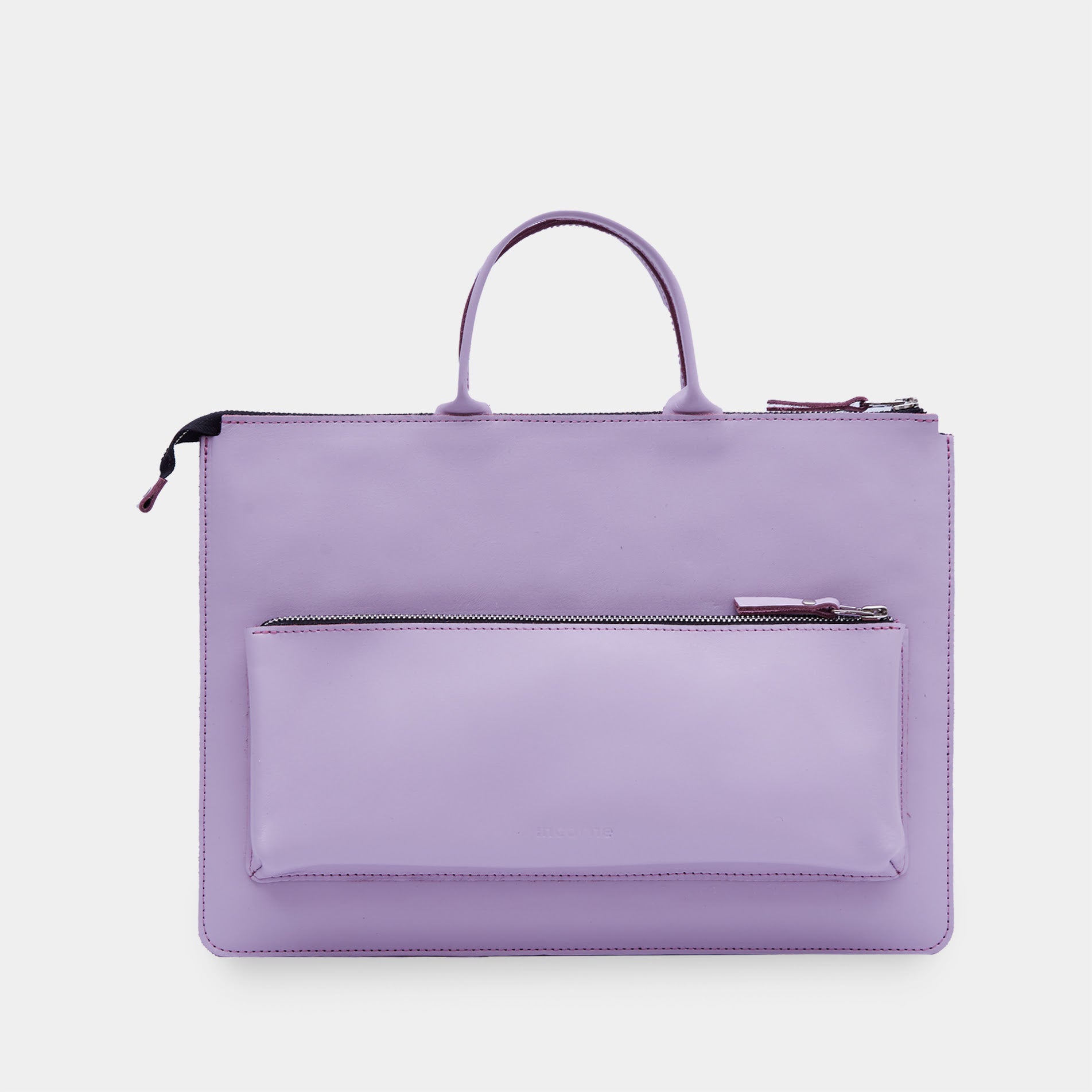 Maryland Laptop Sleeve with Handles in classic leather