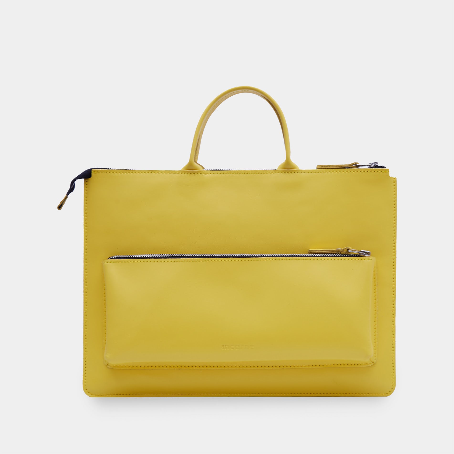 Maryland Laptop Sleeve with Handles in classic leather