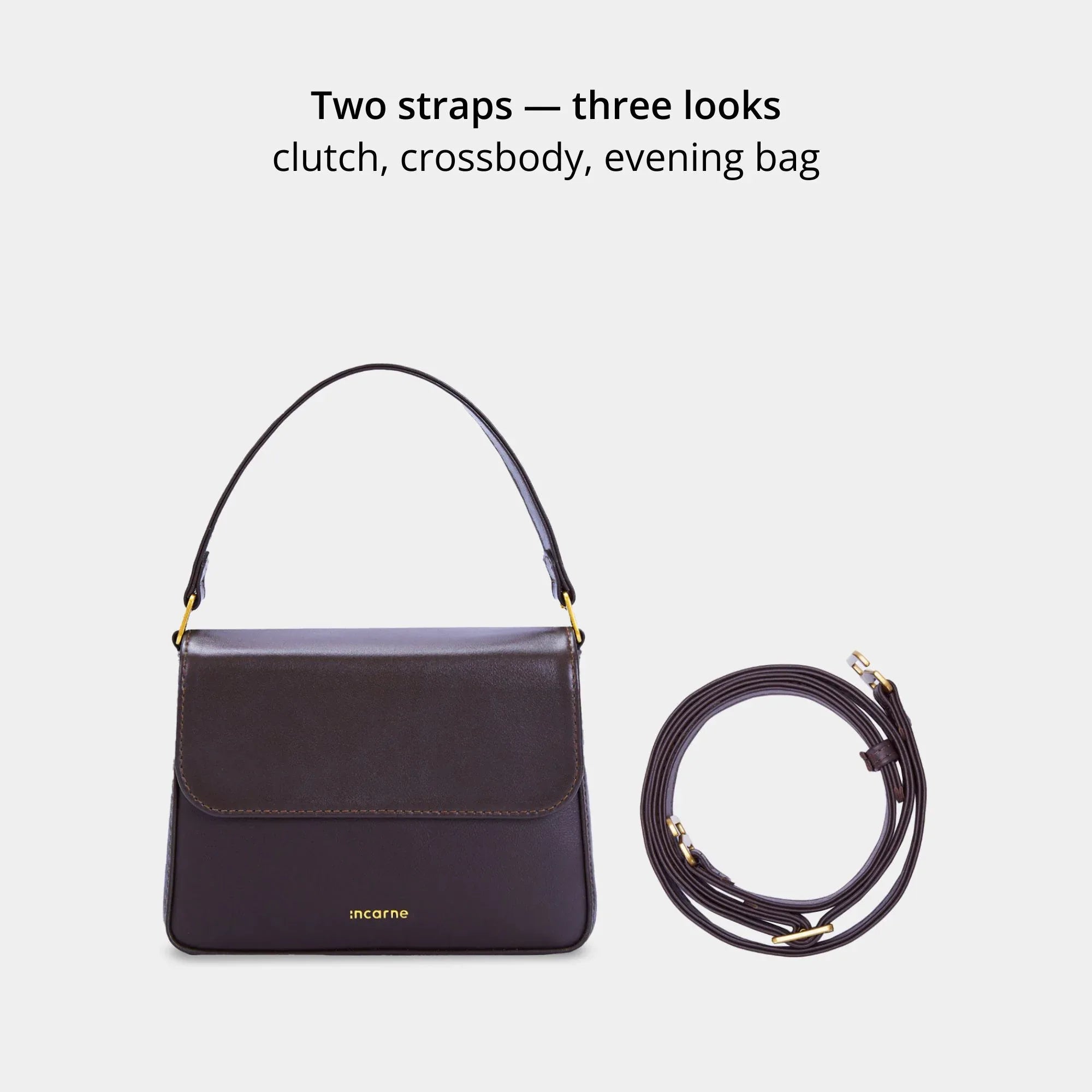 Fancy Women's Bag, Chocolate - INCARNE® Global