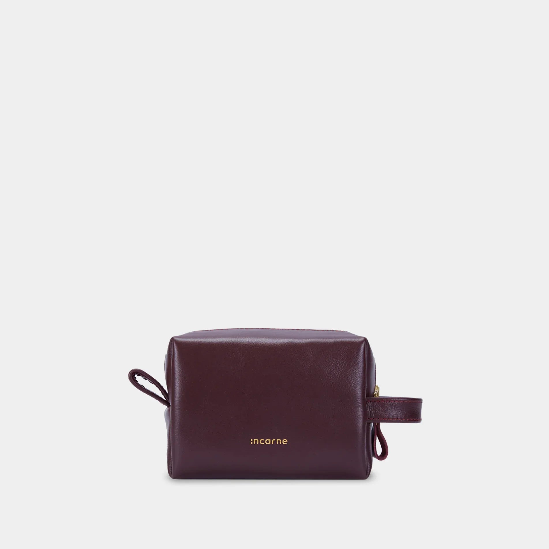 Mirage Small Cosmetic Bag, burgundy - INCARNE® Global