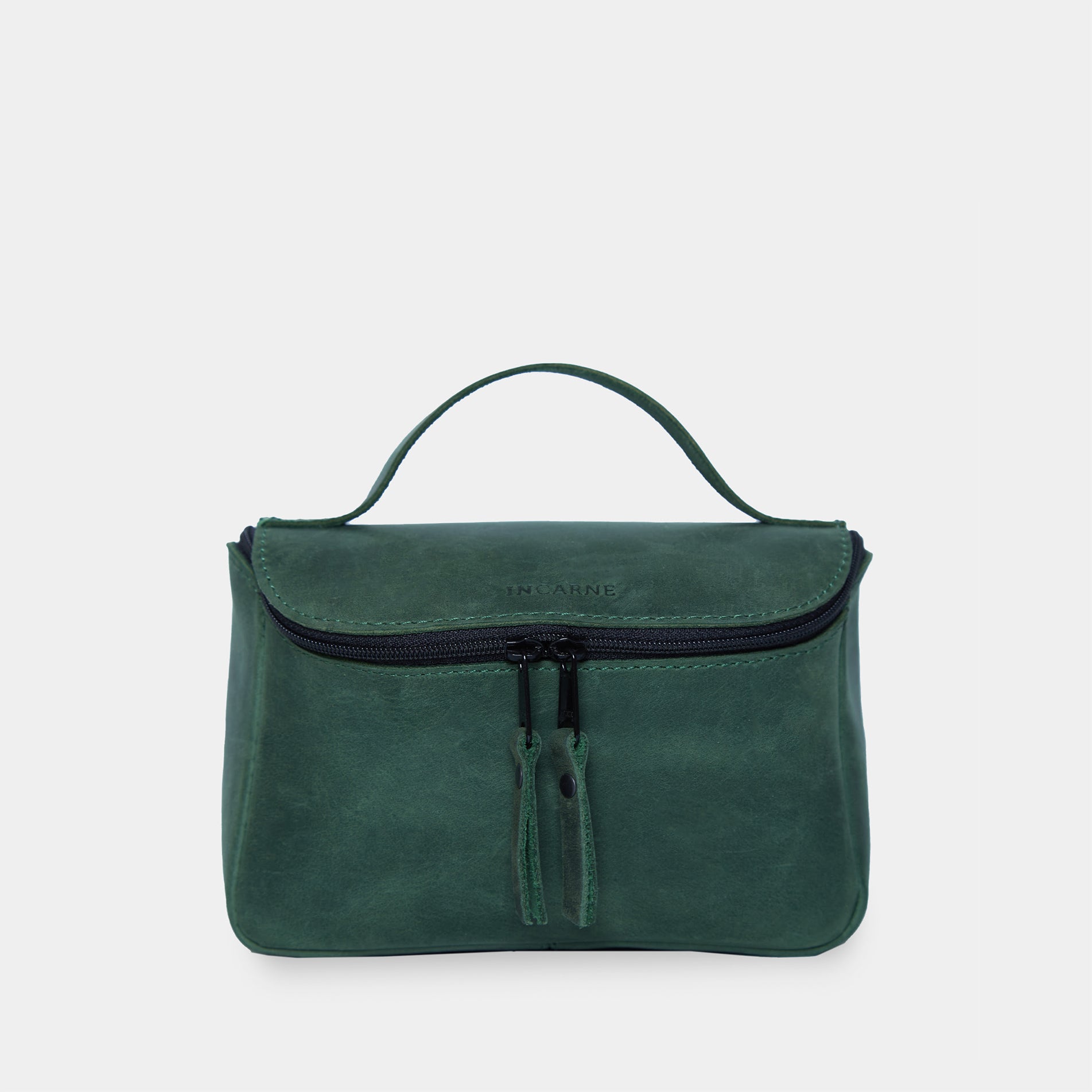 Makeup bag Timeless made from vintage leather