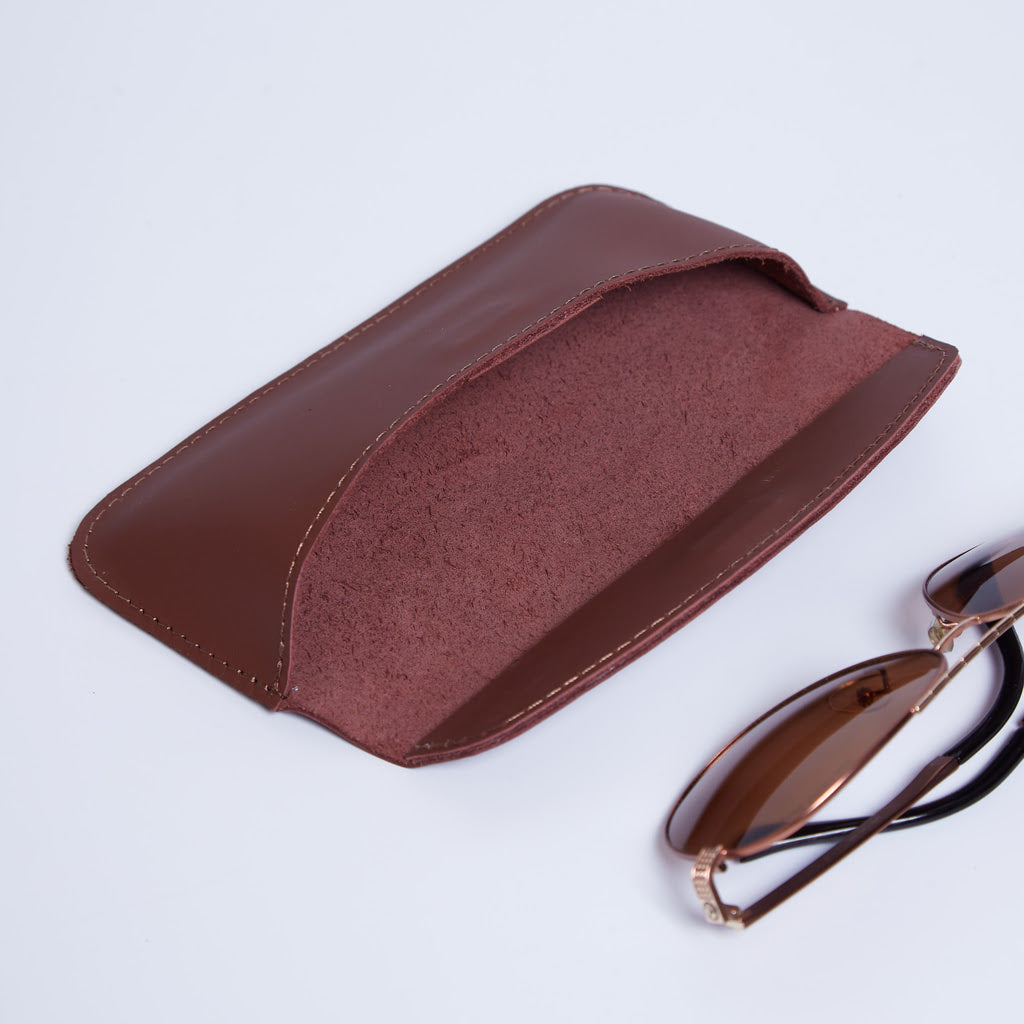 Toc clasic din piele pentru ochelari Ellet