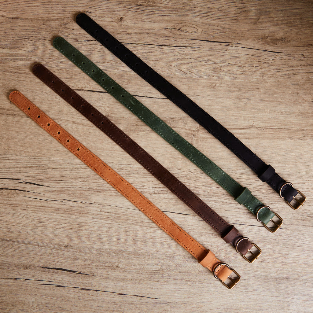 Guler din piele Tiny Air Collar pentru catei, caini mici si mijlocii