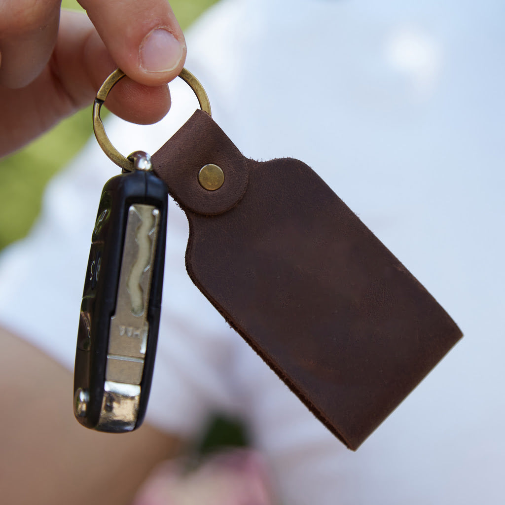 Gift set: driver's license cover + Key leather keychain