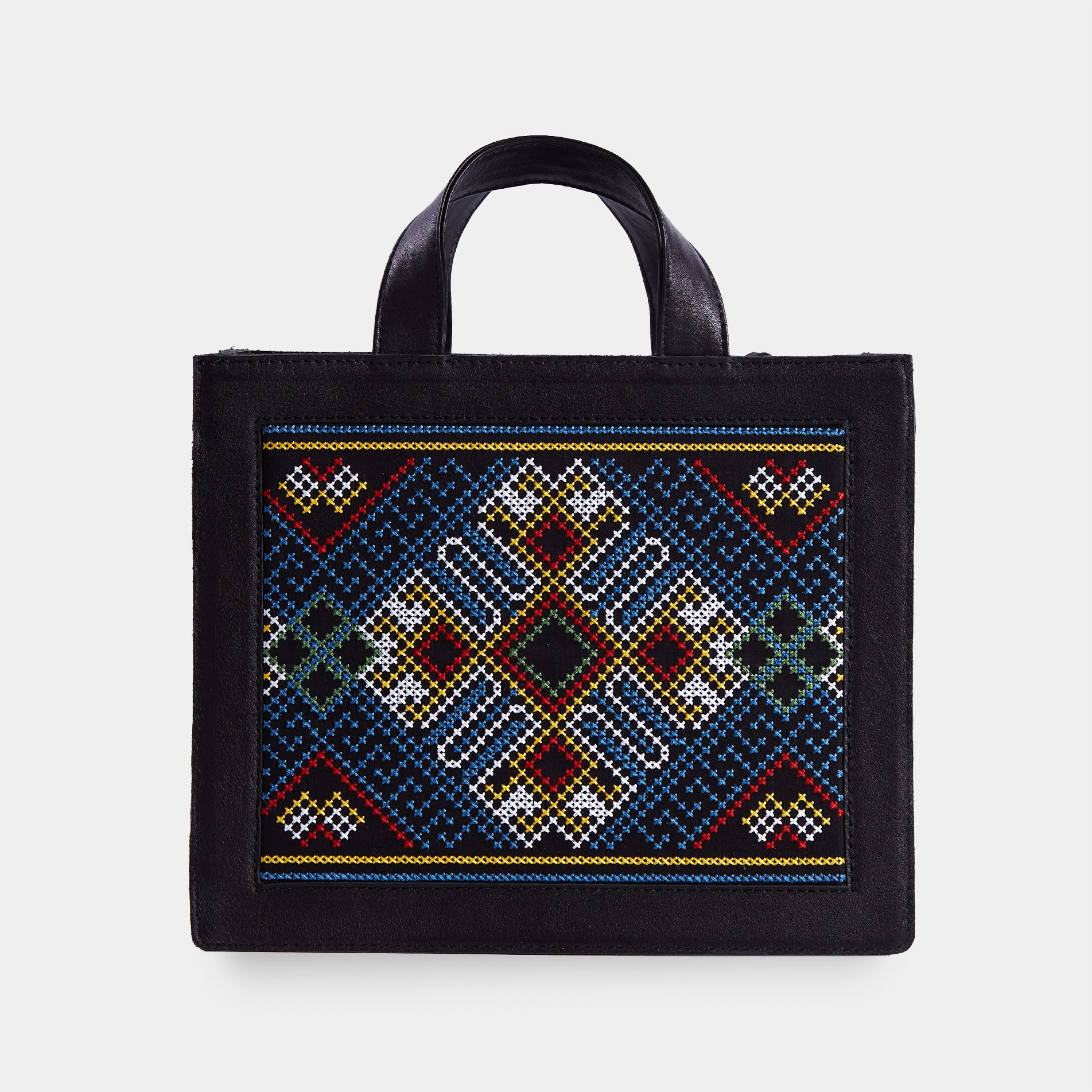 PRE-COMANDĂ 🏷️ Geantă de damă din piele naturală cu ornament Berehynia
