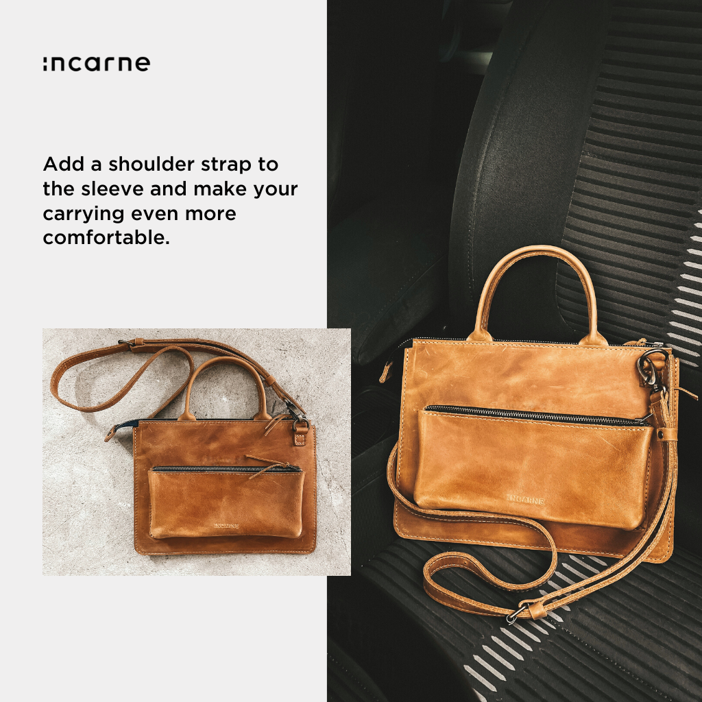 Shoulder strap to your bag or sleeve