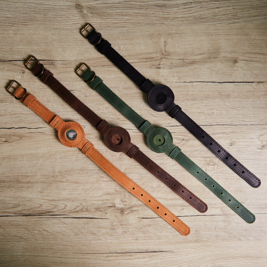 Guler din piele Tiny Air Collar pentru catei, caini mici si mijlocii