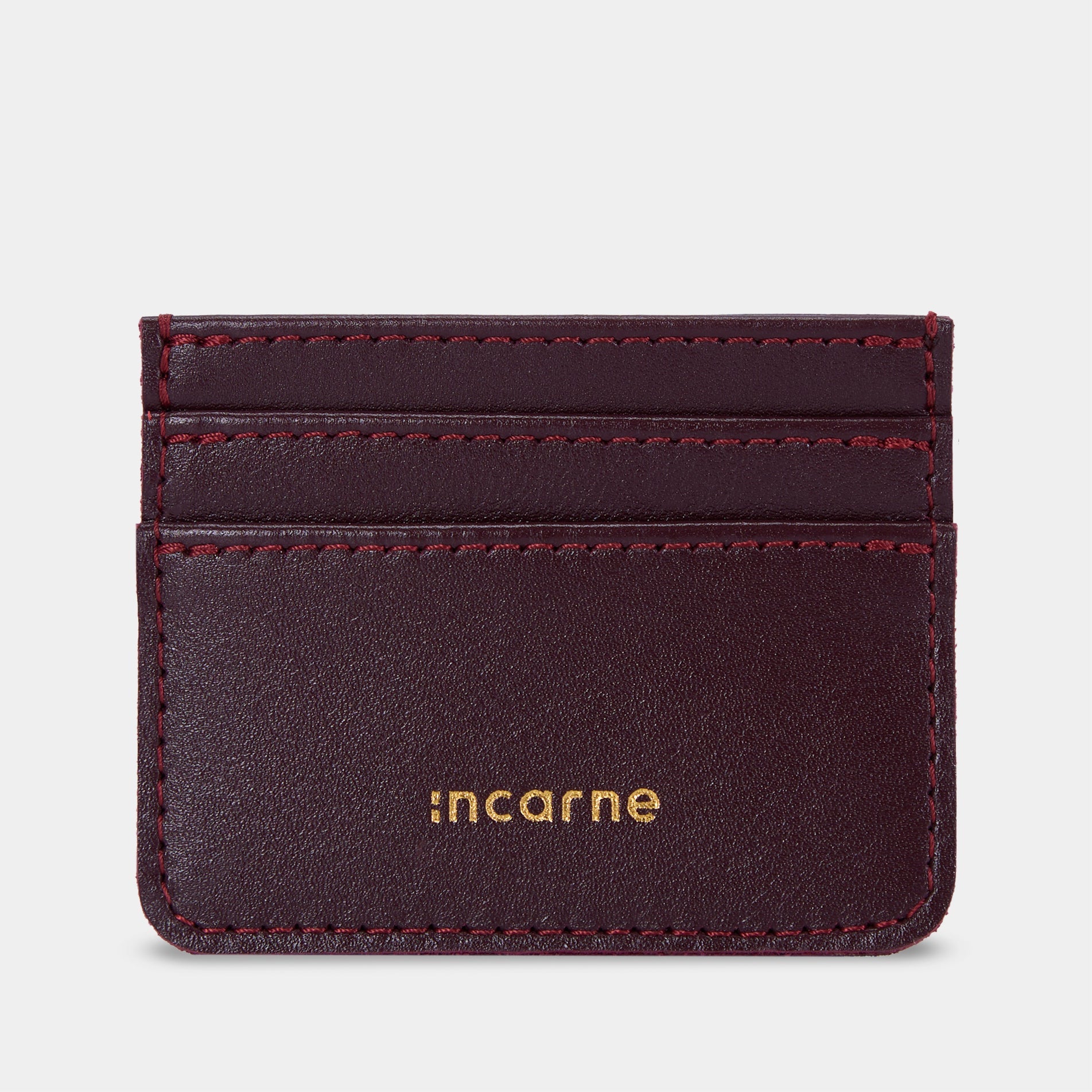 Emeli burgundy leather bag worn on the shoulder