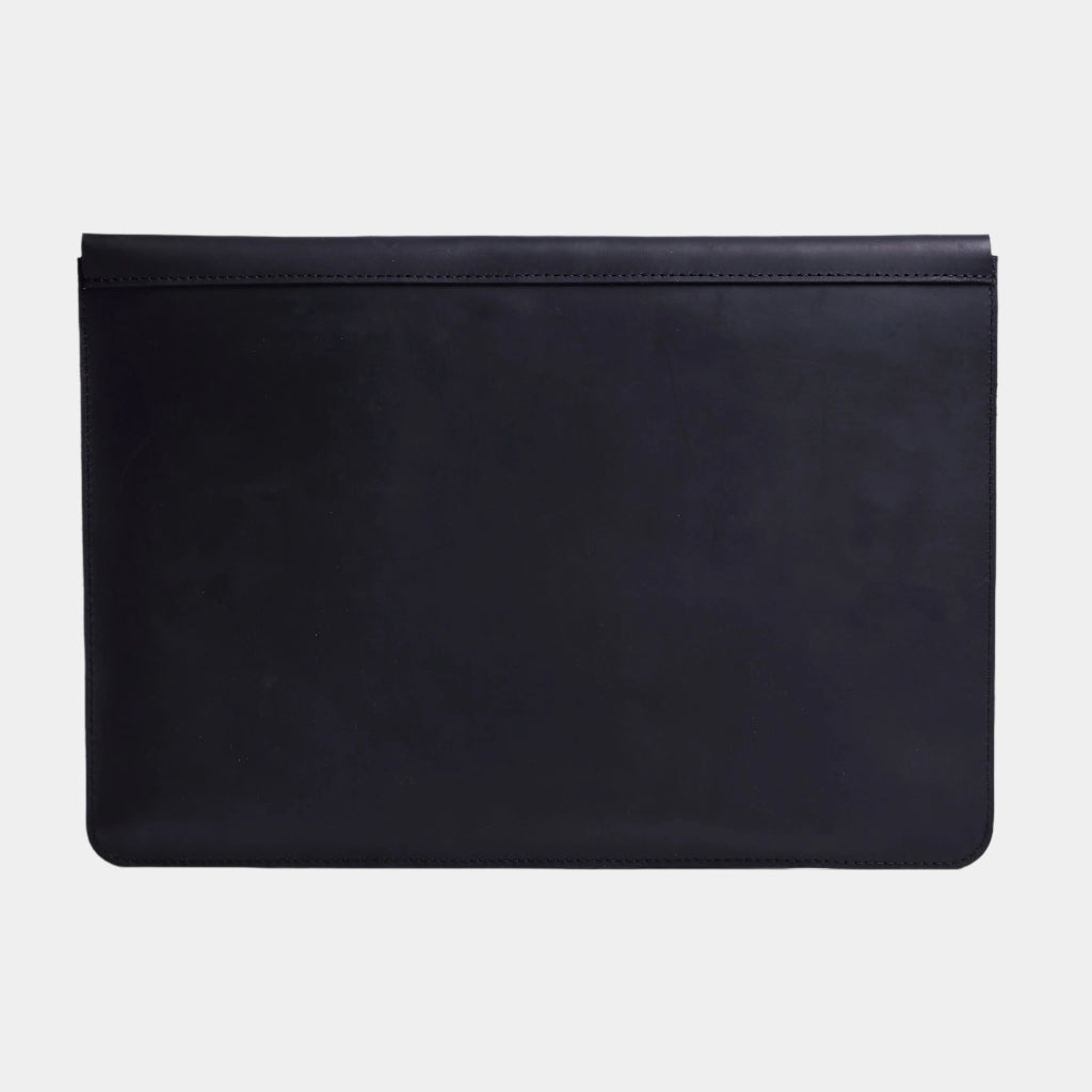 Husă pentru laptop Line, neagră (vintage)